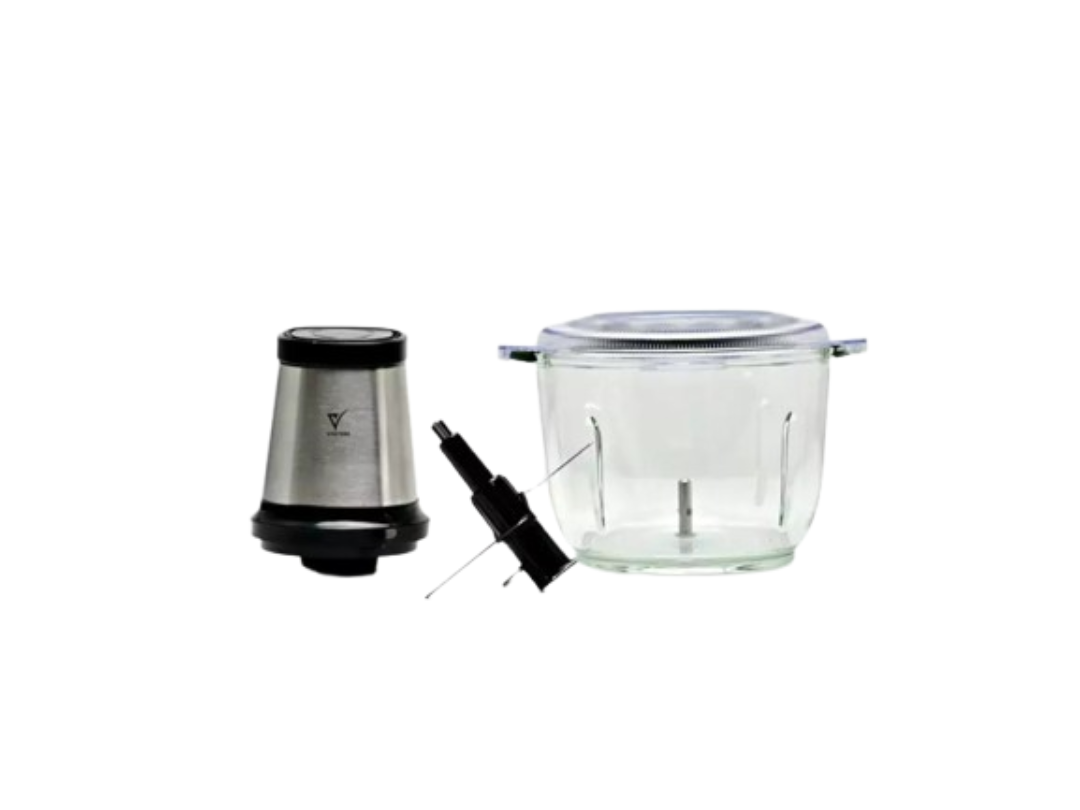 VEETEEK Mini Chopper 2L, Glass Bowl, Stainless Steel | Qatar  VEETEEK Mini Chopper 2L, Glass Bowl, Stainless Steel | Qatar